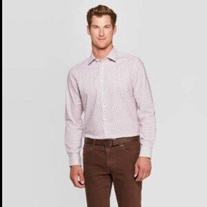 Goodfellow & Co Shirt Slim Fit Stretch Poplin Long Sleeve Button Down Mens